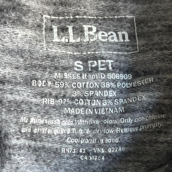 LL Bean cowl sweatshirt - S Petite - Picture 2 of 3